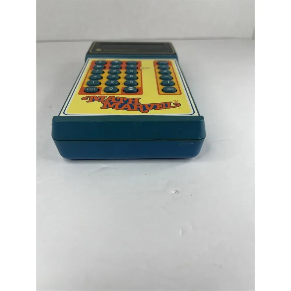 Vintage Texas Instruments Math Marvel Educational Calculator Handheld Toy Works